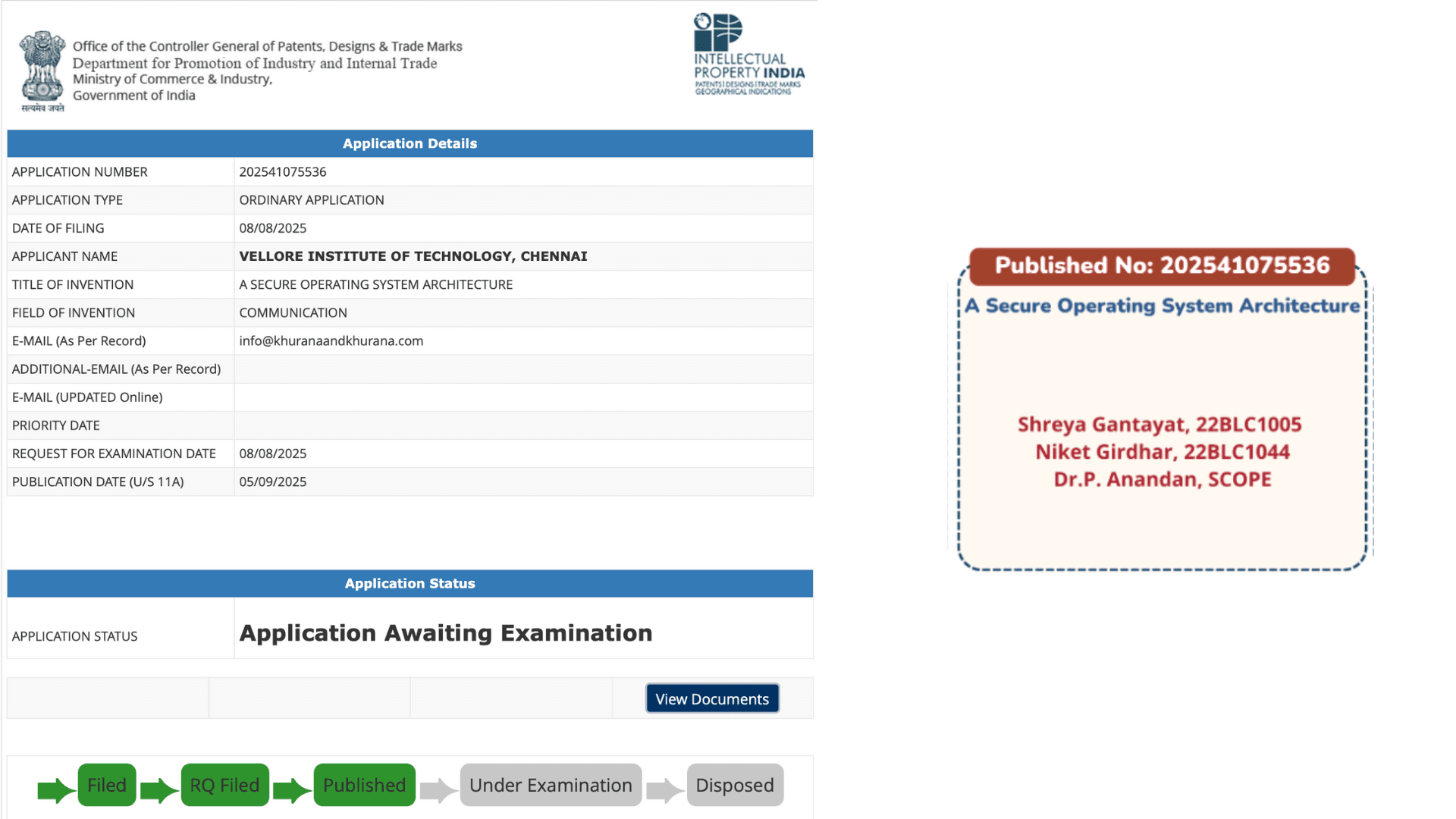 A Secure Operating System Architecture